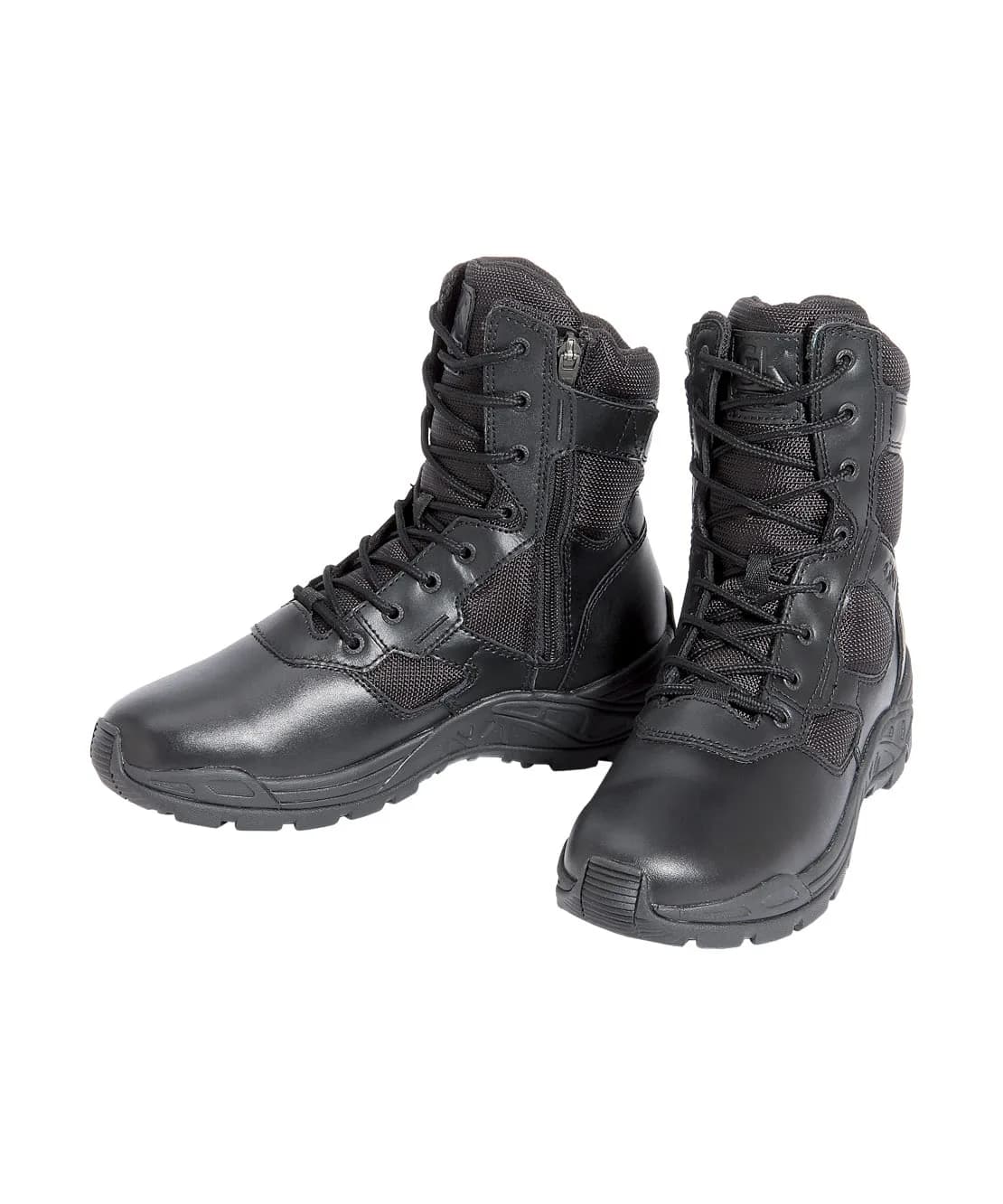 Chaussures d'Intervention Boots Cuir & Toile Zip