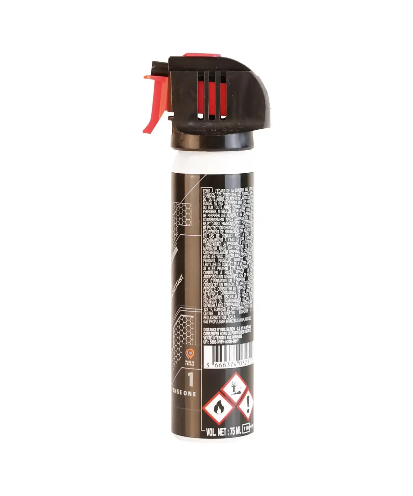 Aérosol Gaz Actif CS 75ml - DEFENSE ONE — vue 4