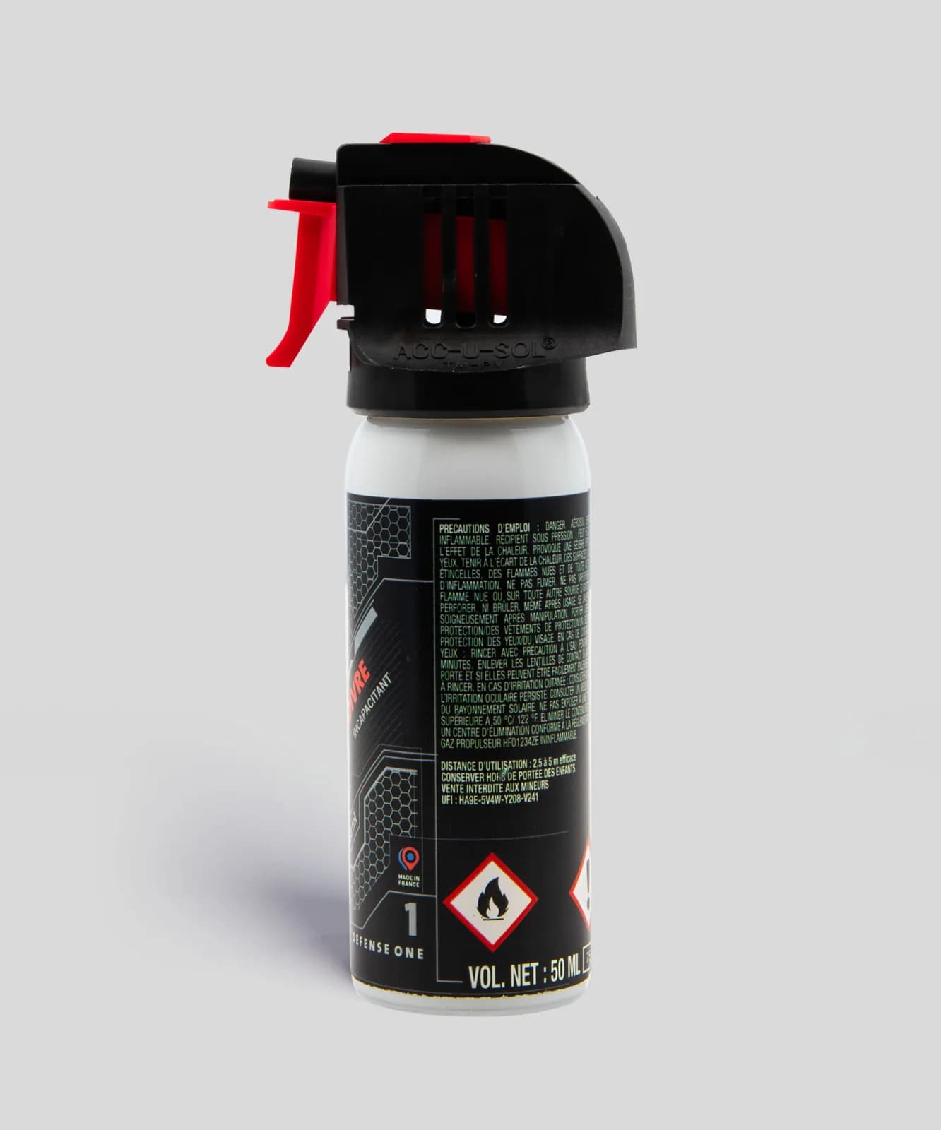 Aérosol Gel Poivre 50ml - DEFENSE ONE — vue 2
