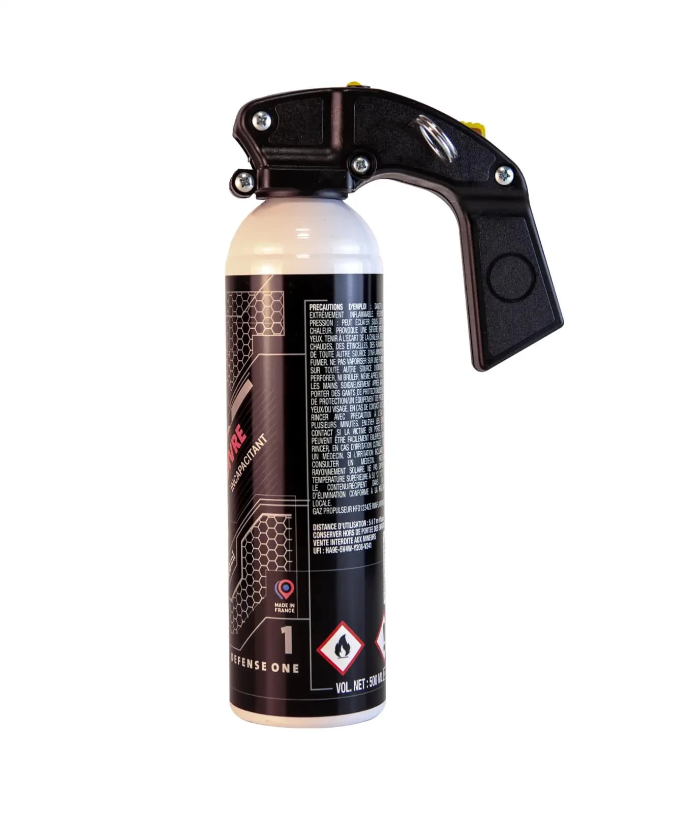 Aérosol Gel Poivre 500ml - DEFENSE ONE — vue 4