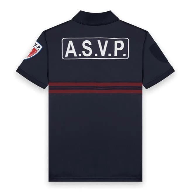 Polo ASVP Manches Courtes Zippé Maille Respirante — vue 2