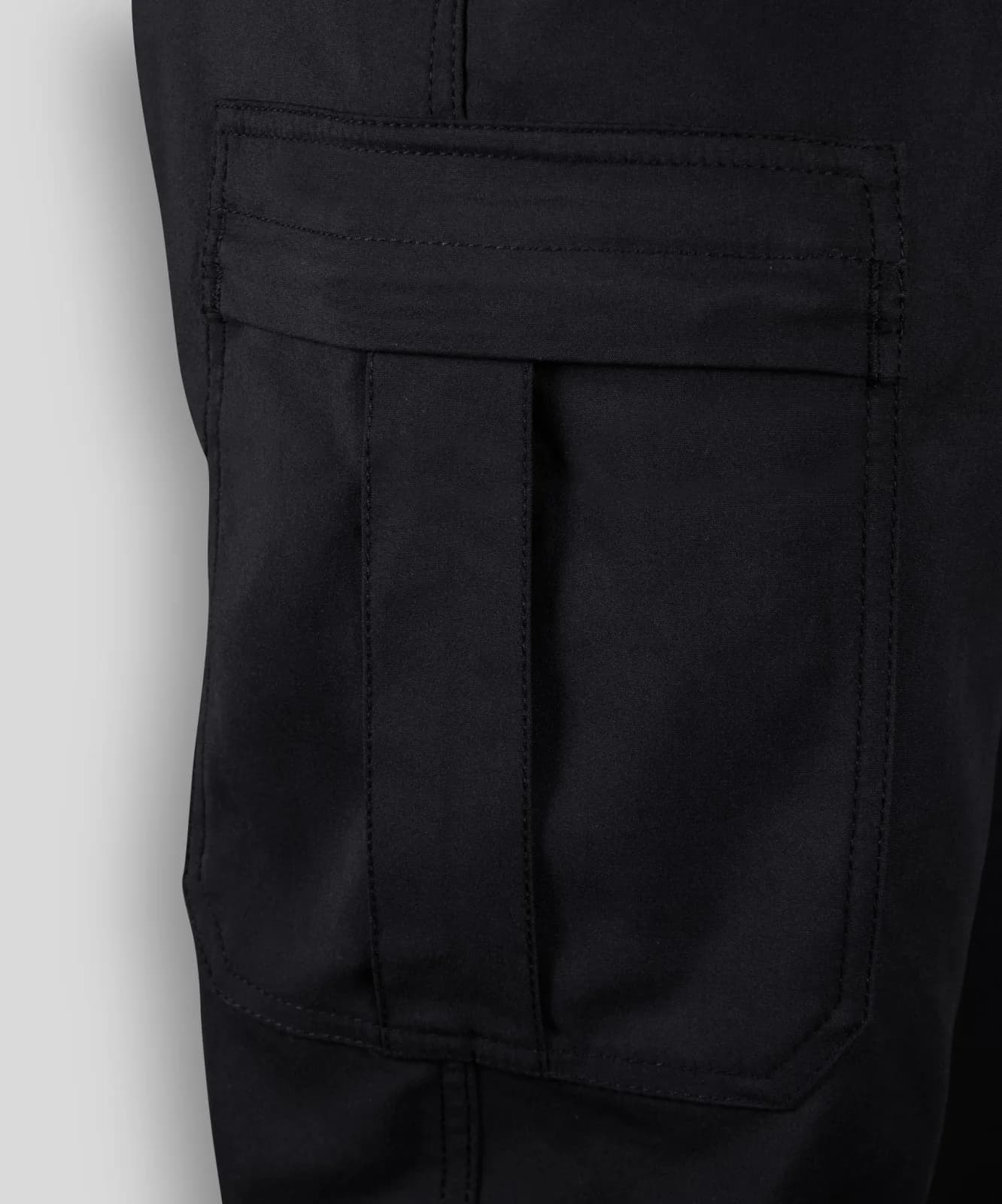Pantalon Droit Noir FDO Homme — vue 3
