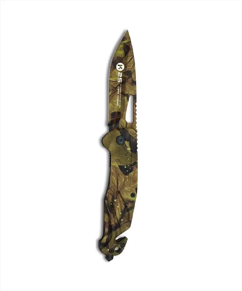 Couteau Pliant Tactique G10 Camouflage – K25 — vue 2