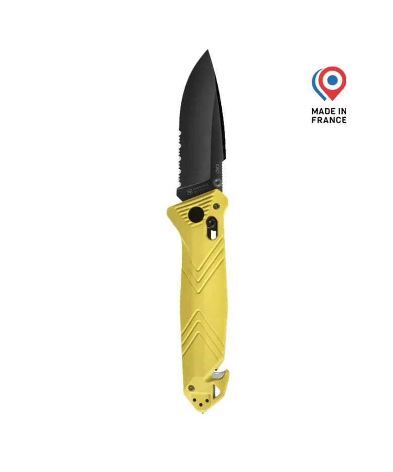 Couteau C.A.C® Serration - Jaune