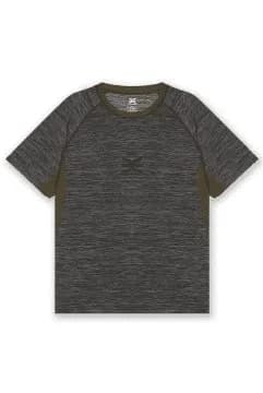 T-shirt de Sport Stamina Kaki / Gris — vue 3