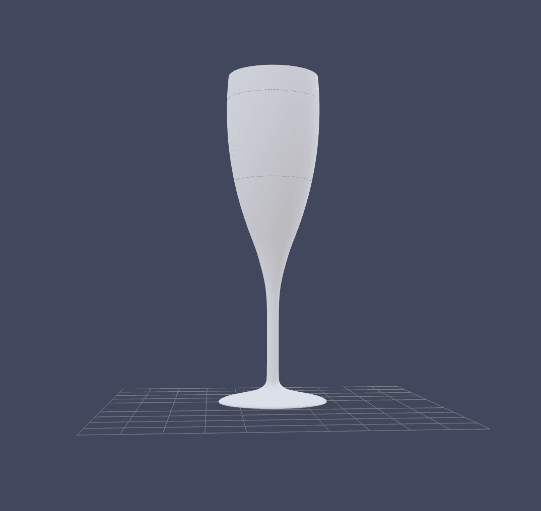 Flutte réutilisable Champagne personnalisée givrée — vue 2
