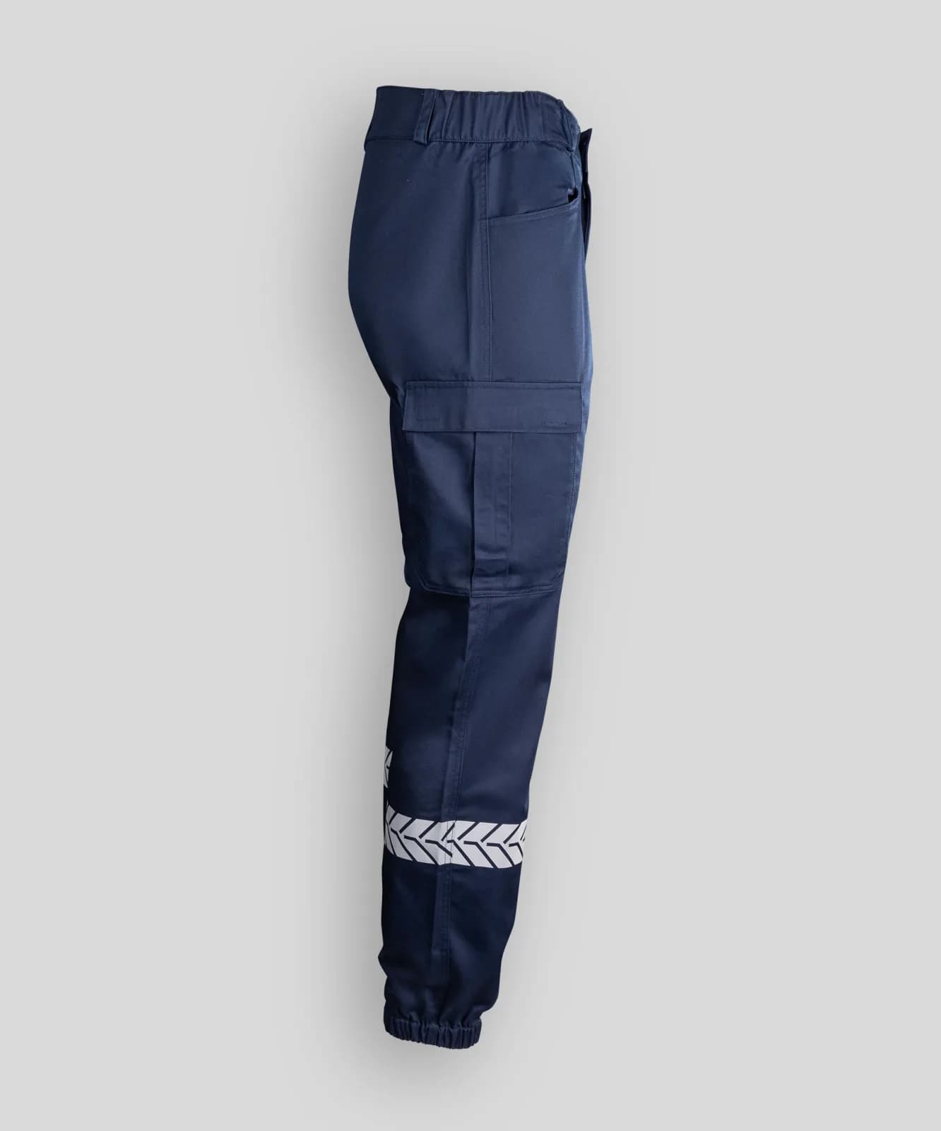Pantalon Sécurité Privée marine avec bandes HV - GK SAFETEK®️