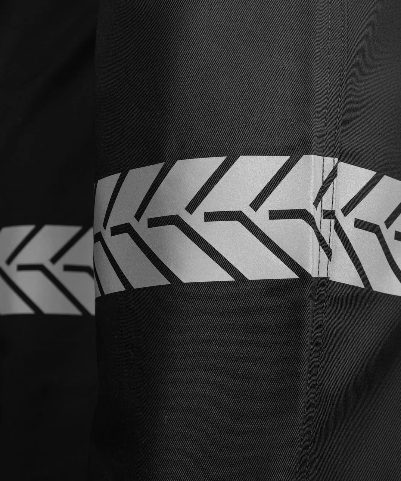 Pantalon Sécurité Privée noir avec bandes HV - GK SAFETEK®️ — vue 2