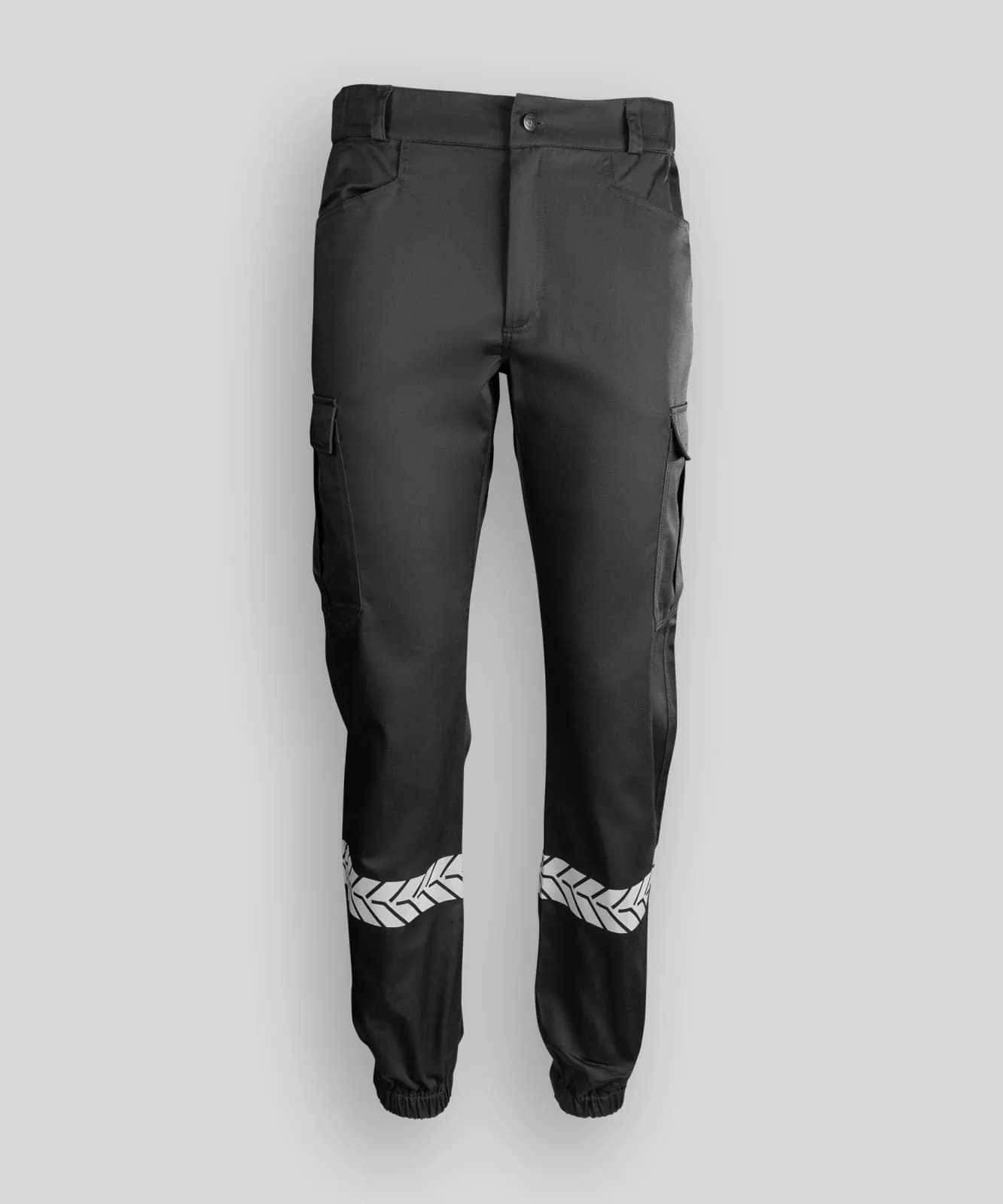 Pantalon Sécurité Privée noir avec bandes HV - GK SAFETEK®️ — vue 4