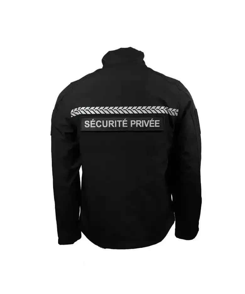 Softshell Sécurité Privée avec bandes HV – GK SAFETEK®️ — vue 2