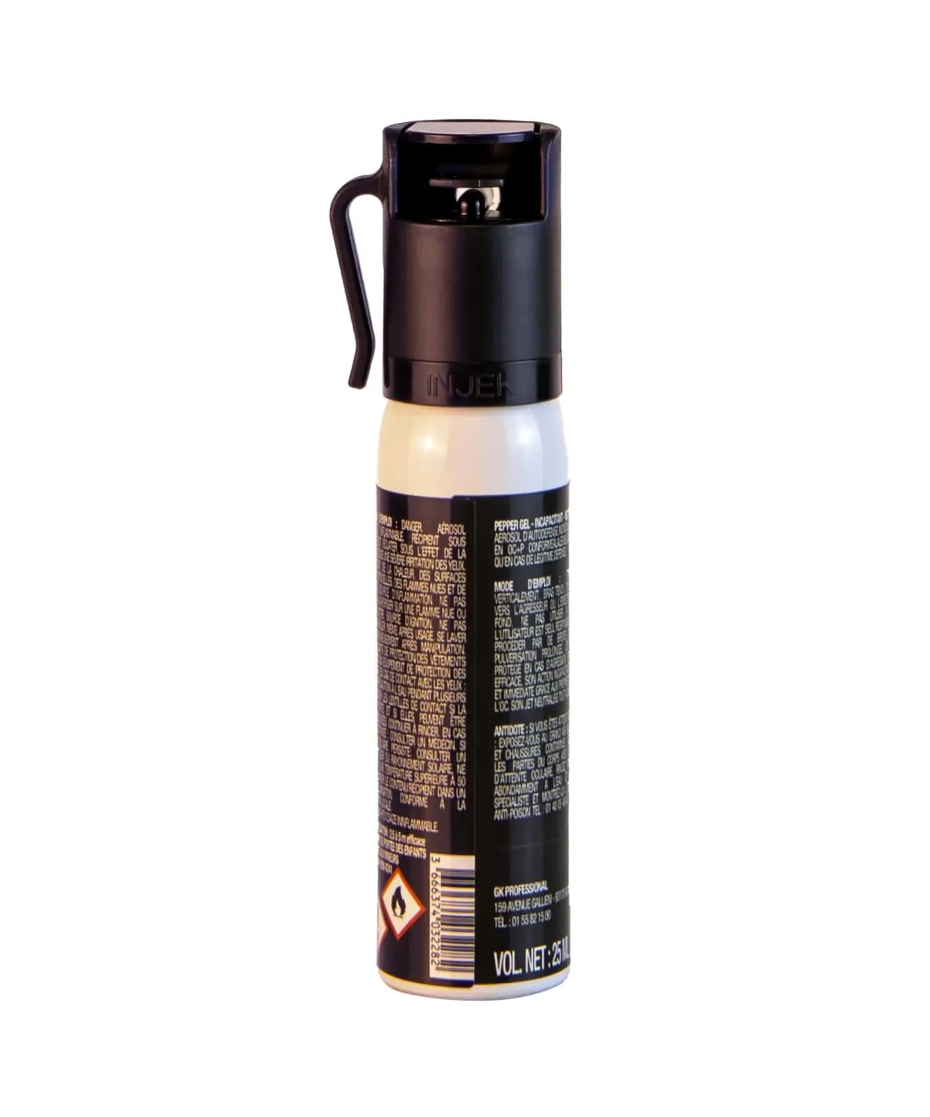 Aérosol Gel Poivre 25ml - DEFENSE ONE — vue 2