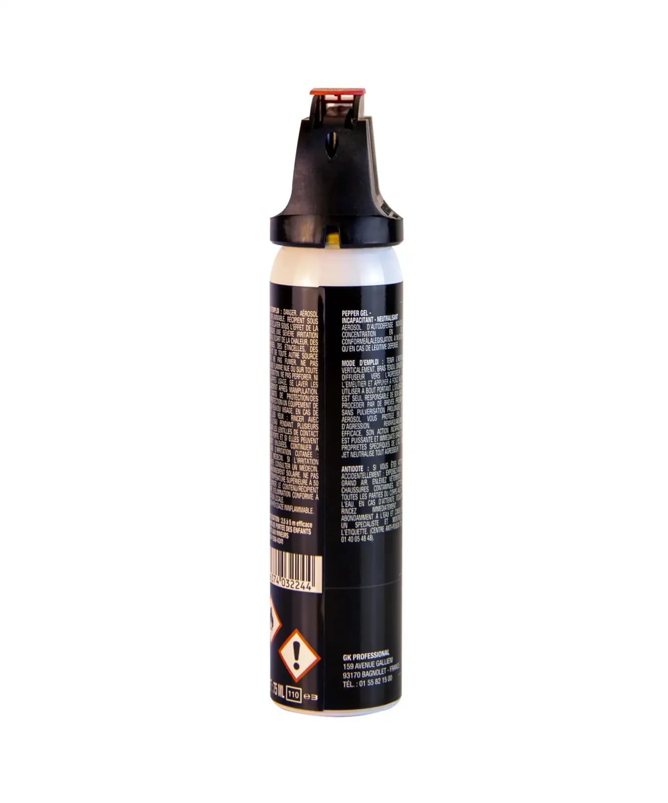 Aérosol Gel Poivre 75ml - DEFENSE ONE — vue 2