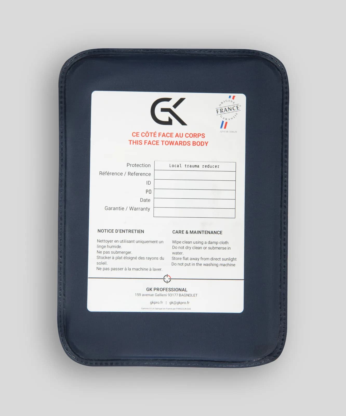 Plaque Anti Trauma pour Gilet Pare-balles — vue 2