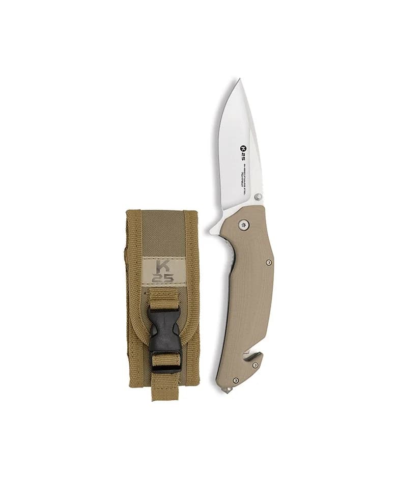 Couteau Pliant K-25 CNC / G10 - Coyote