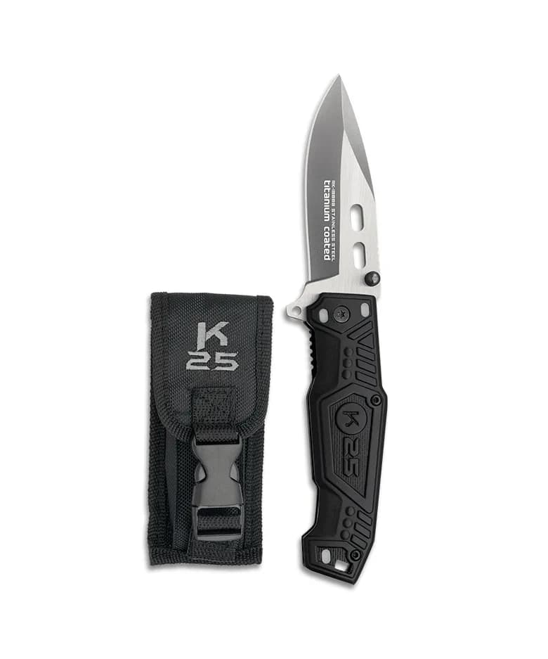 Couteau Pliant Lame Mixte K-25 — vue 2