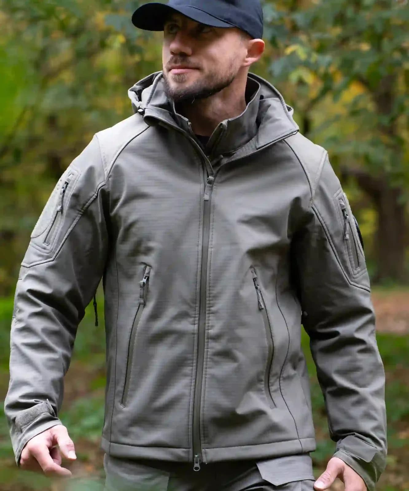 Softshell Ripstop OD Green - GK DUTYCALL — vue 2