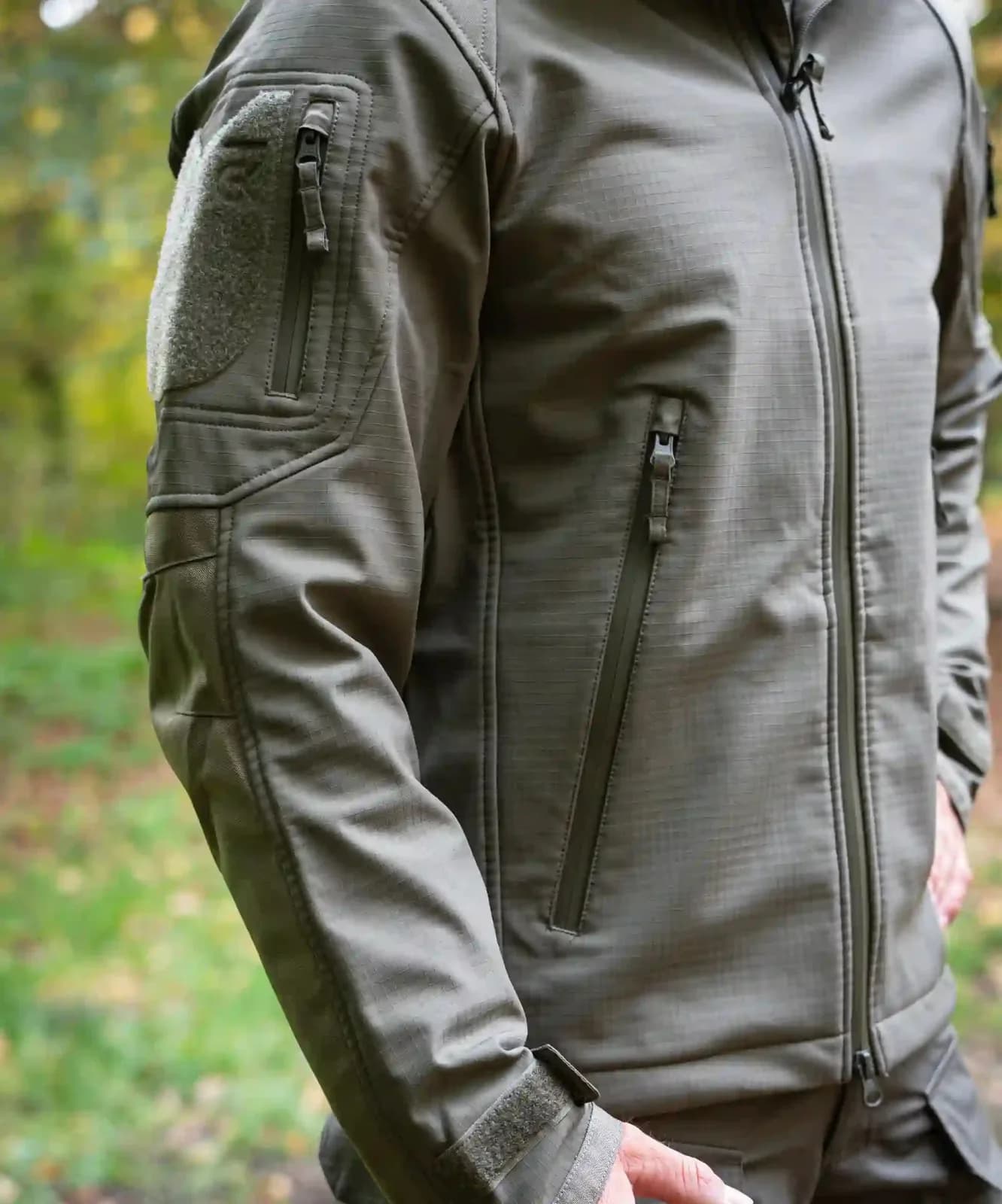 Softshell Ripstop OD Green - GK DUTYCALL — vue 3