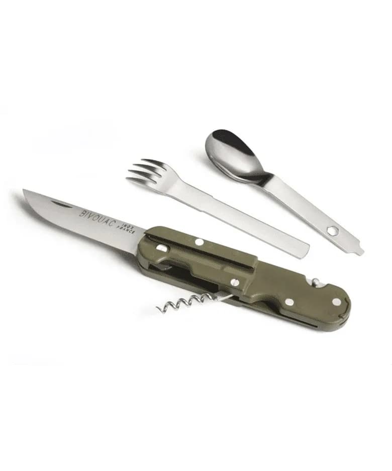 Couteau Bivouac avec Couverts - Kaki — vue 4