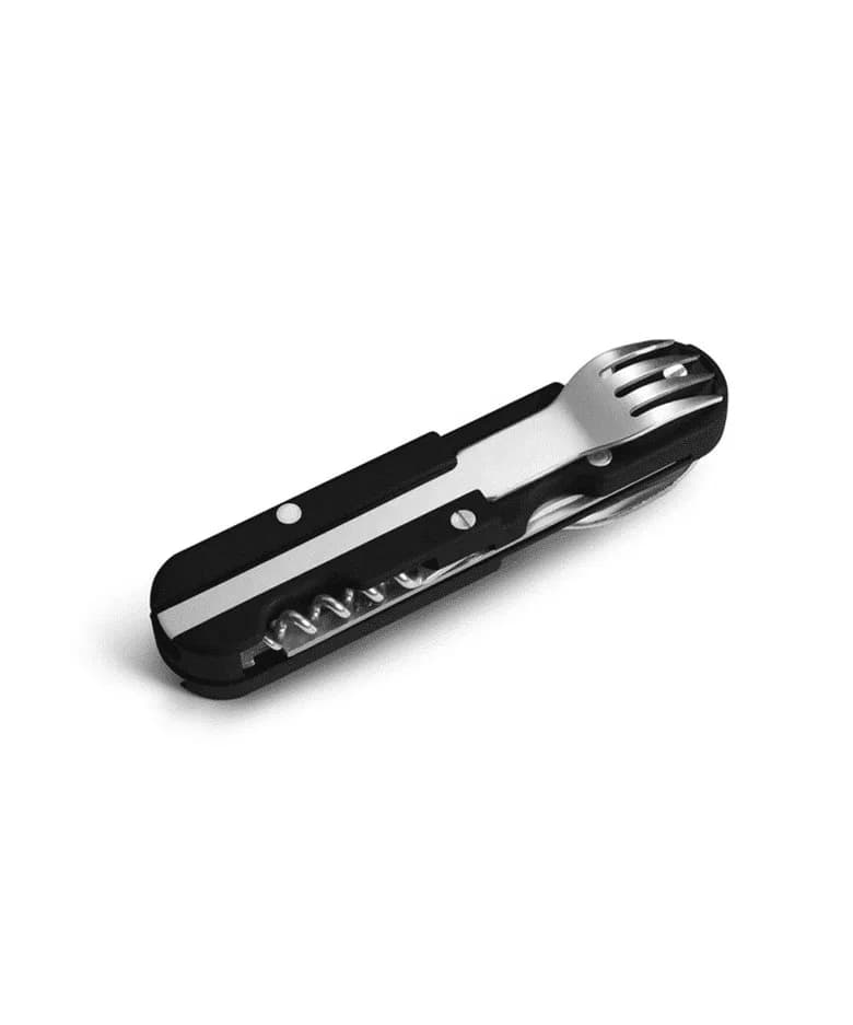 Couteau Bivouac avec Couverts - Noir — vue 3