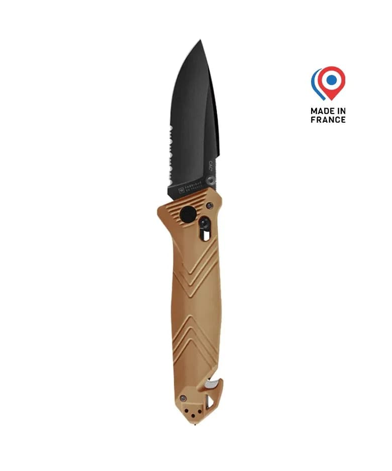 Couteau C.A.C® Serration - Tan