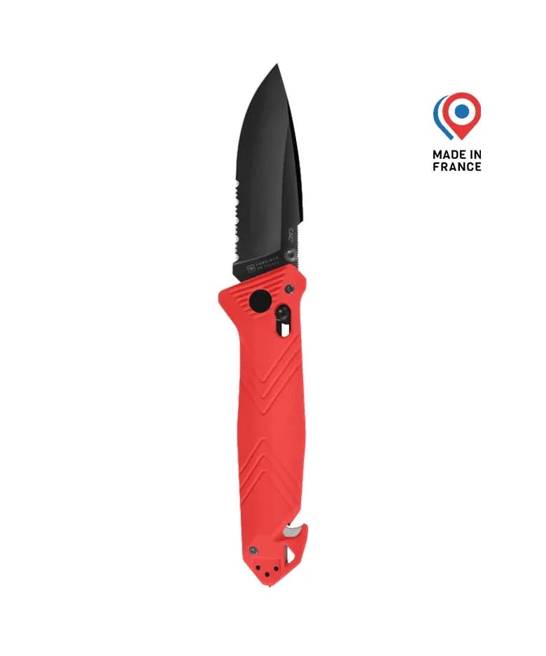 Couteau C.A.C® Serration - Rouge