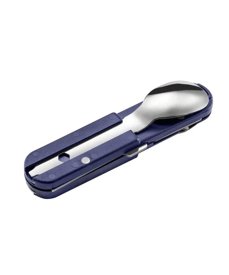 Couteau Bivouac avec Couverts - Bleu — vue 2