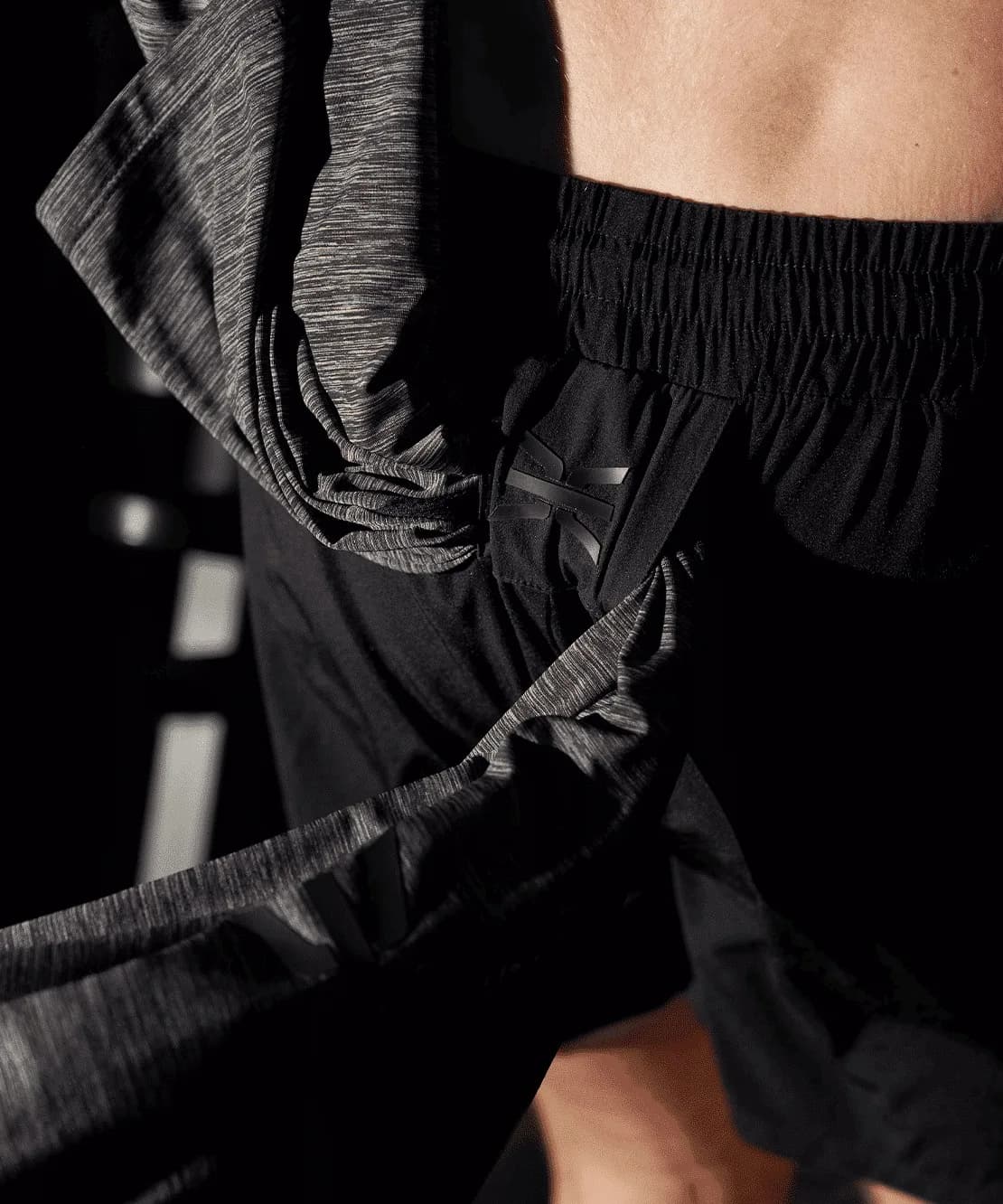 Short de Sport Sprint 2-en-1 GK UNDERCOVER Noir — vue 3