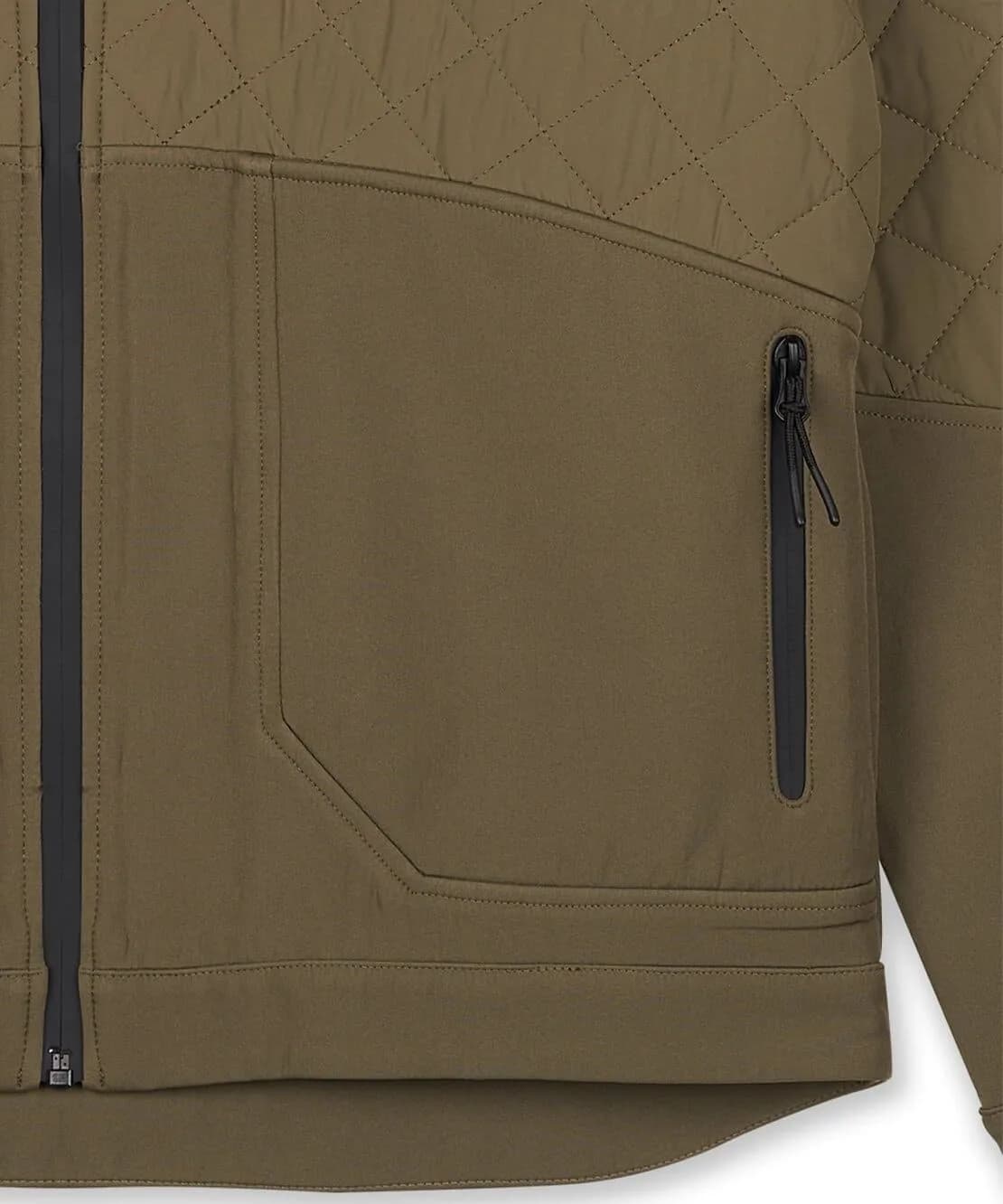 Veste Softshell Storm Bi-Matière Kaki — vue 4